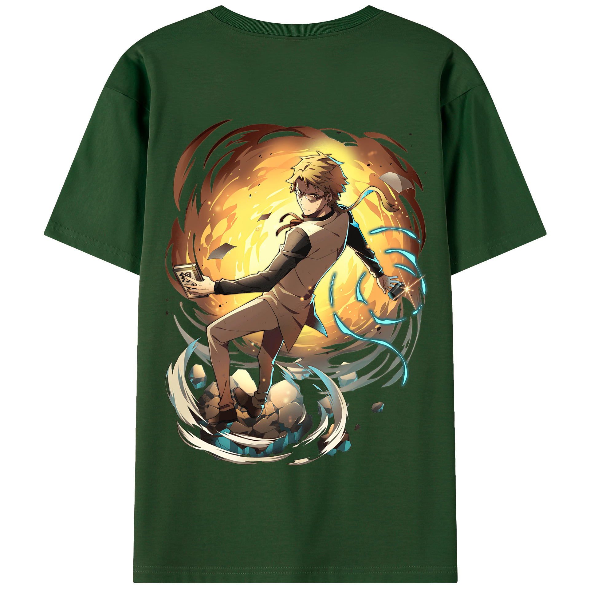 （画像用） 文豪ストレイドッグス Bungo Stray Dogs 綿100％半袖Tシャツ（背面プリント）